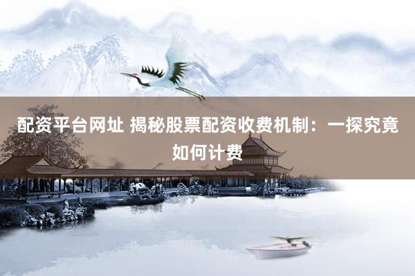 配资平台网址 揭秘股票配资收费机制：一探究竟如何计费