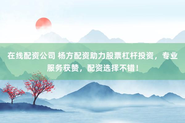 在线配资公司 杨方配资助力股票杠杆投资，专业服务获赞，配资选择不错！