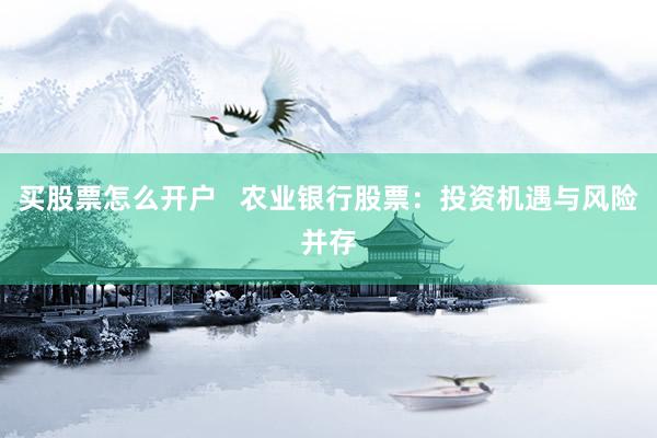 买股票怎么开户   农业银行股票：投资机遇与风险并存