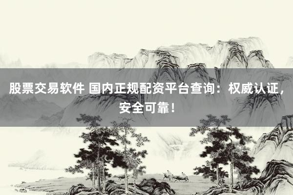 股票交易软件 国内正规配资平台查询：权威认证，安全可靠！